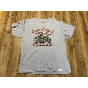 Authentic Rugged Company Shirt, Men's Size Medium, Road Eagle Cycles, Motorcycle